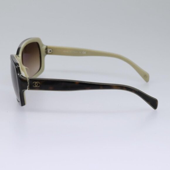 CHANEL Sunglasses plastic Brown CC Auth am7632 - Picture 4 of 15
